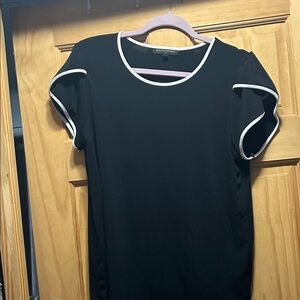Banana Republic Black Top with White Accents